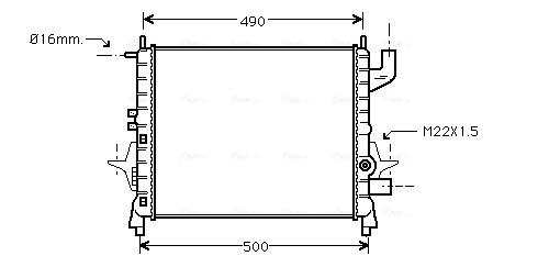 Radiateur Ava Cooling RTA2262