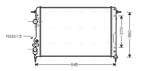 Radiateur Ava Cooling RTA2266