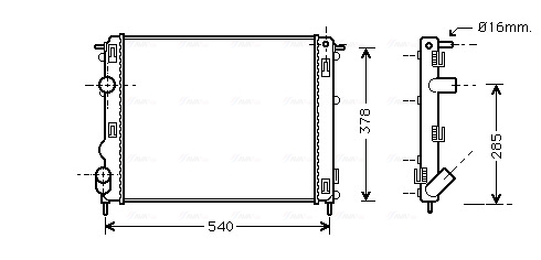 Radiateur Ava Cooling RTA2272