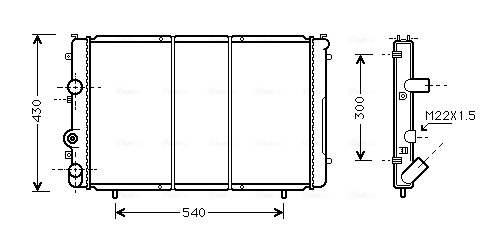 Radiateur Ava Cooling RTA2274