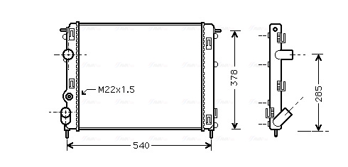 Radiateur Ava Cooling RTA2302