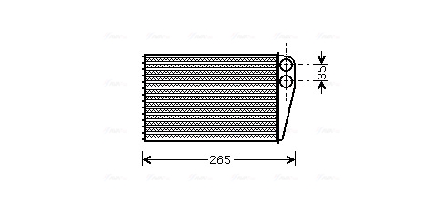 Kachelradiateur Ava Cooling RTA6354