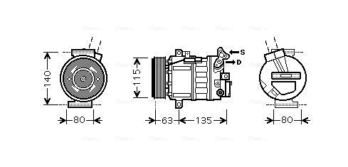 Airco compressor Ava Cooling RTAK486