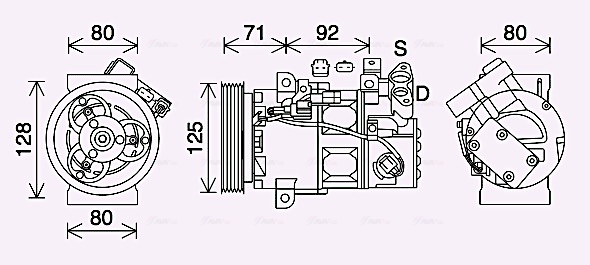 Airco compressor Ava Cooling RTAK636