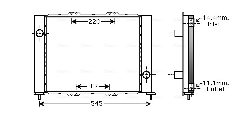 Koelmodule (radiateur+condensor) Ava Cooling RTM388