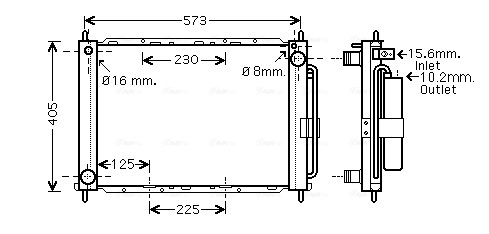 Koelmodule (radiateur+condensor) Ava Cooling RTM405