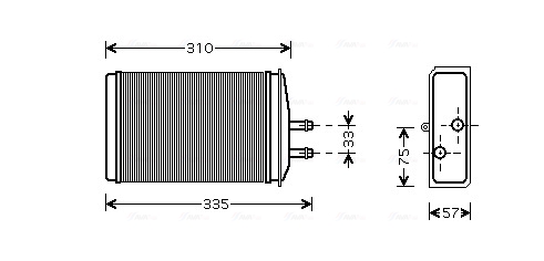 Kachelradiateur Ava Cooling SA6016