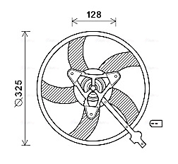 Ventilatorwiel-motorkoeling Ava Cooling SA7024