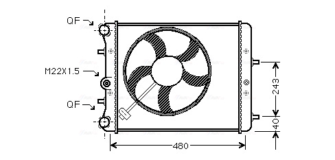 Radiateur Ava Cooling SAA2013