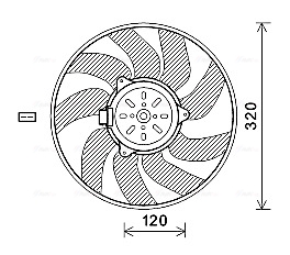 Ventilatorwiel-motorkoeling Ava Cooling SB7504