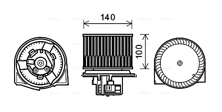 Kachelventilator Ava Cooling SB8078