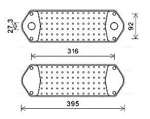 Oliekoeler motorolie Ava Cooling SC3044