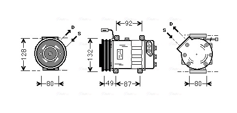Airco compressor Ava Cooling SCAK026