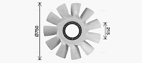 Ventilatorwiel-motorkoeling Ava Cooling SCB089