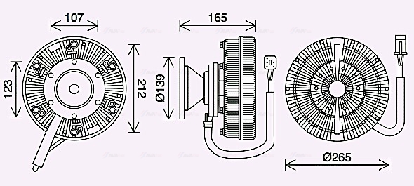 Visco-koppeling Ava Cooling SCC049