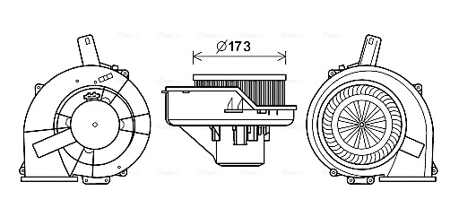 Kachelventilator Ava Cooling ST8046