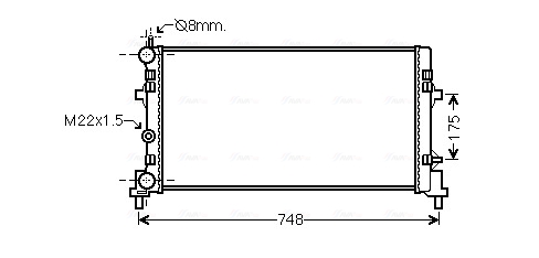 Radiateur Ava Cooling STA2037