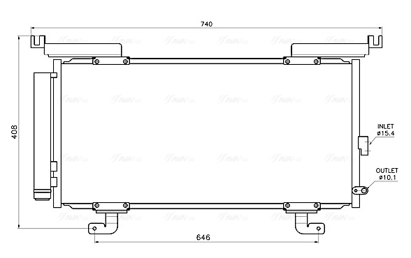 Airco condensor Ava Cooling SU5117D