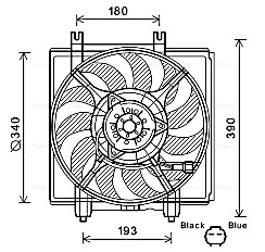 Ventilatorwiel-motorkoeling Ava Cooling SU7515