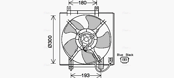 Ventilatorwiel-motorkoeling Ava Cooling SU7517