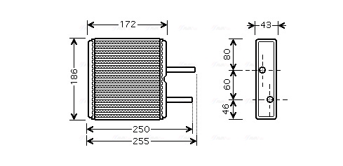 Kachelradiateur Ava Cooling SZ6080