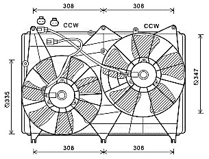 Ventilatorwiel-motorkoeling Ava Cooling SZ7512