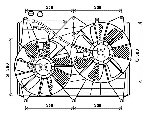 Ventilatorwiel-motorkoeling Ava Cooling SZ7513