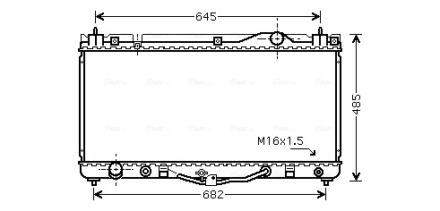 Radiateur Ava Cooling TO2303