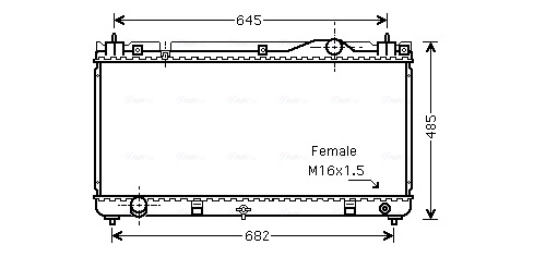 Radiateur Ava Cooling TO2342