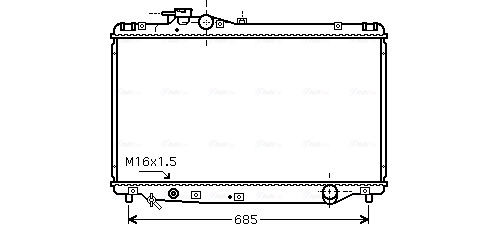 Radiateur Ava Cooling TO2347