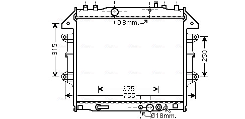 Radiateur Ava Cooling TO2496