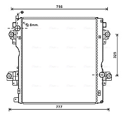 Radiateur Ava Cooling TO2603