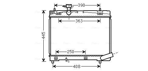 Radiateur Ava Cooling TO2663