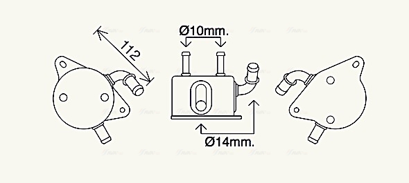 Oliekoeler motorolie Ava Cooling TO3733