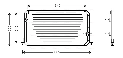 Airco condensor Ava Cooling TO5192