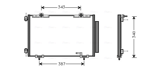 Airco condensor Ava Cooling TO5266D