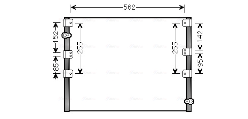 Airco condensor Ava Cooling TO5278