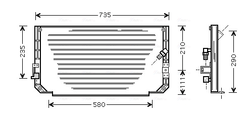 Airco condensor Ava Cooling TO5279