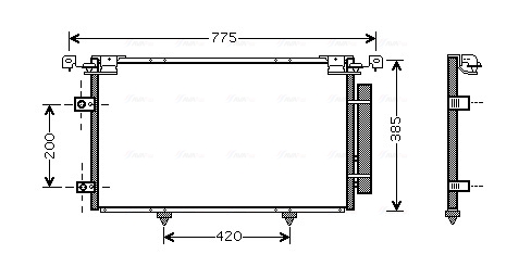 Airco condensor Ava Cooling TO5319D