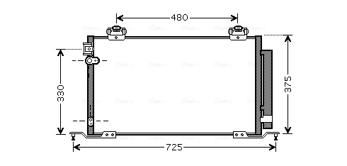 Airco condensor Ava Cooling TO5393D