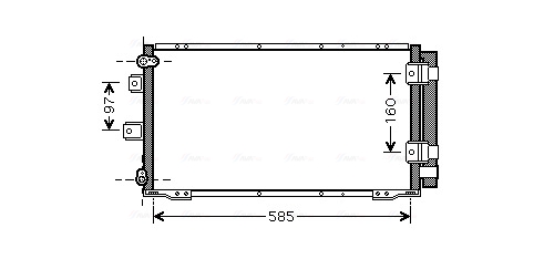 Airco condensor Ava Cooling TO5395D