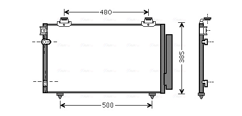 Airco condensor Ava Cooling TO5481D