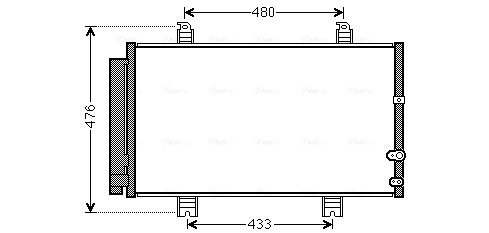 Airco condensor Ava Cooling TO5662D