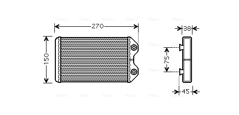 Kachelradiateur Ava Cooling TO6369