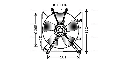 Ventilatorwiel-motorkoeling Ava Cooling TO7512