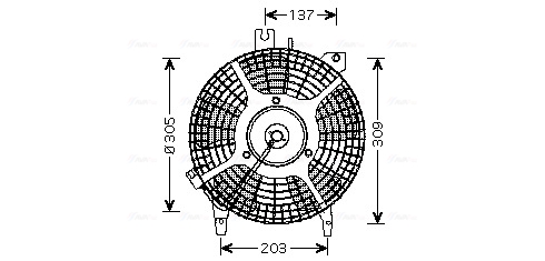 Ventilatorwiel-motorkoeling Ava Cooling TO7542