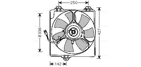 Ventilatorwiel-motorkoeling Ava Cooling TO7547