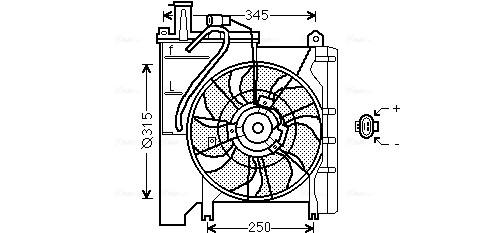 Ventilatorwiel-motorkoeling Ava Cooling TO7552