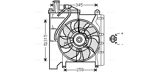 Ventilatorwiel-motorkoeling Ava Cooling TO7553