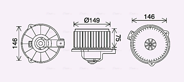 Kachelventilator Ava Cooling TO8735